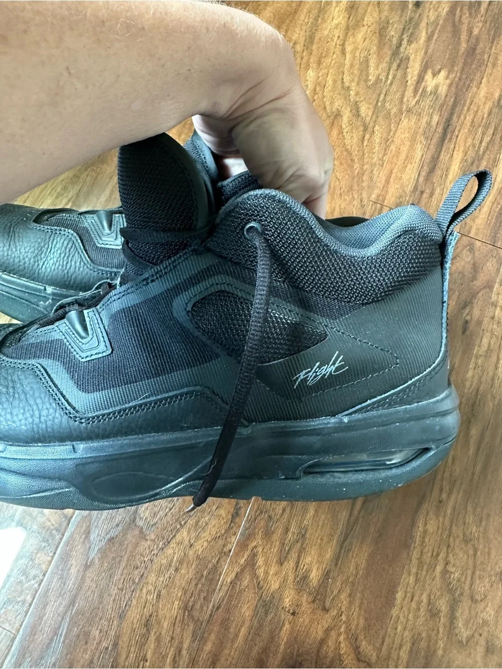 Jordan Black High-Top Athletic Sneakers